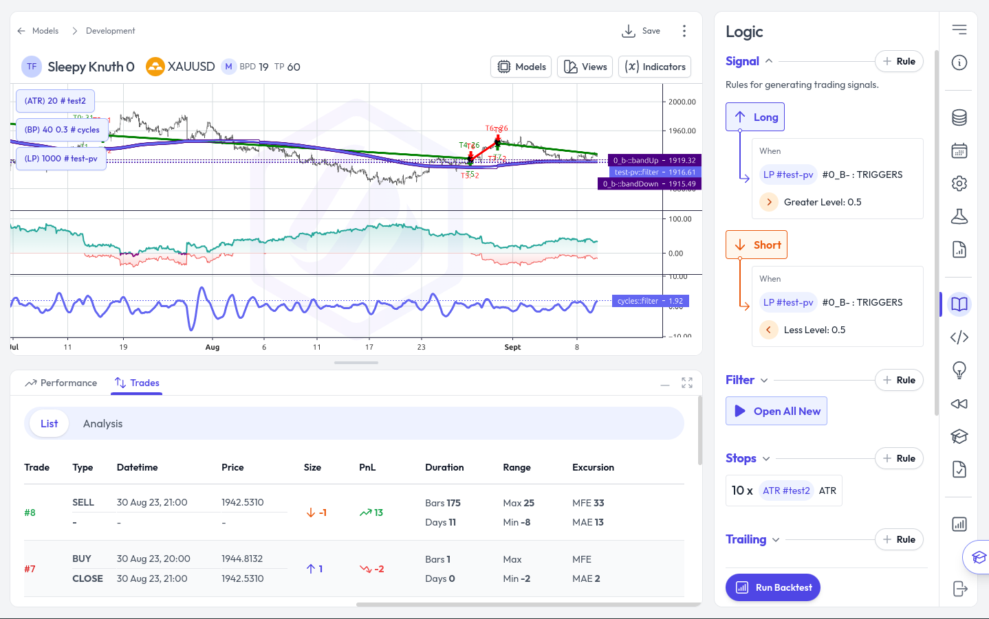 Spectral Alpha no-code trading platform